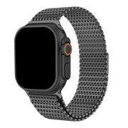 Apple Watch bandje Brava - staal - zwart