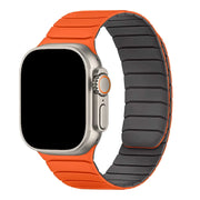 Apple Watch Armband Vetra - Silikon - Orange Grau