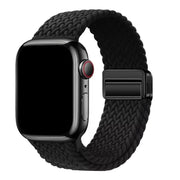 Apple Watch bandje Zyra - nylon - zwart