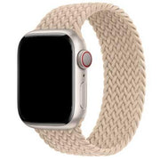 Apple Watch bandje Onyx - gevlochten - solo - nylon - beige