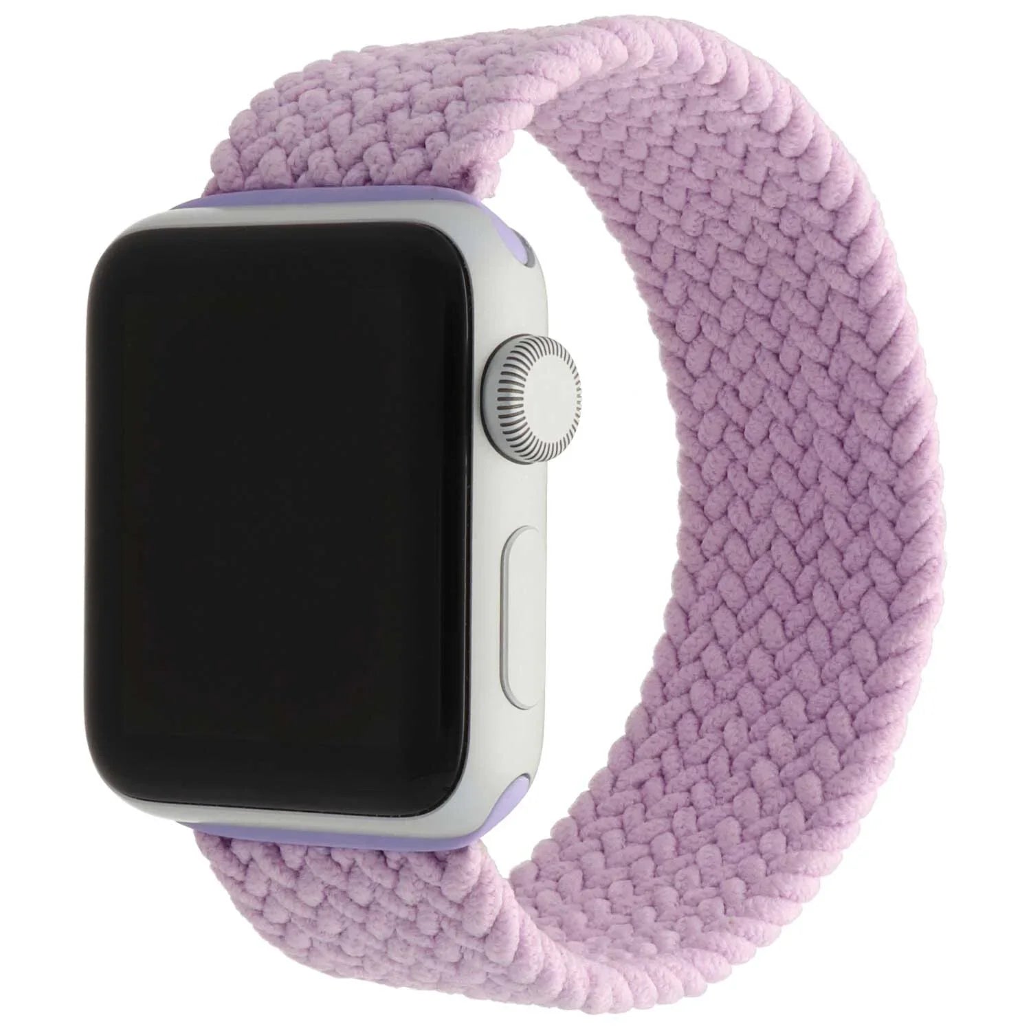 Apple Watch bandje - nylon - gevlochten solo - lichtpaars
