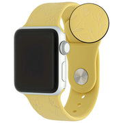 Apple Watch Armband mit Blumenmuster – Silikon – gelb