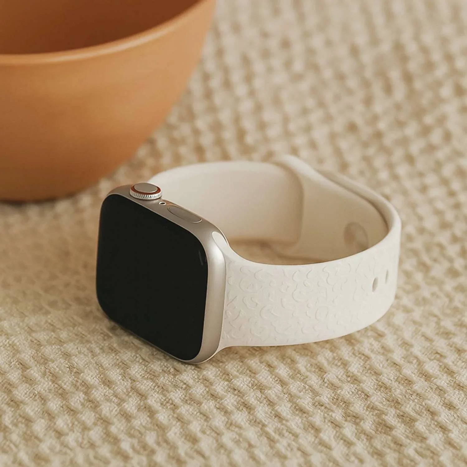 Apple Watch print bandje - siliconen - luipaard sterrenlicht