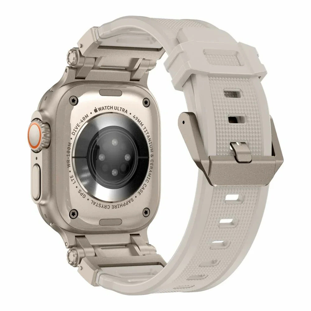 Apple Watch Robustes Armband – Silikon – Starlight – Titan