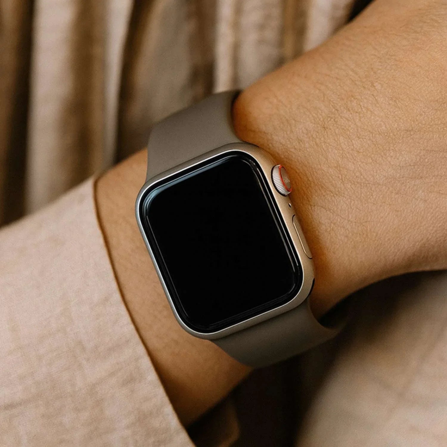 Apple Watch bandje Savro - siliconen - klei