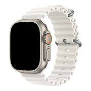 Apple Watch bandje Ocean - siliconen - wit