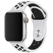 Apple Watch bandje Stryde - dubbel - siliconen - wit zwart