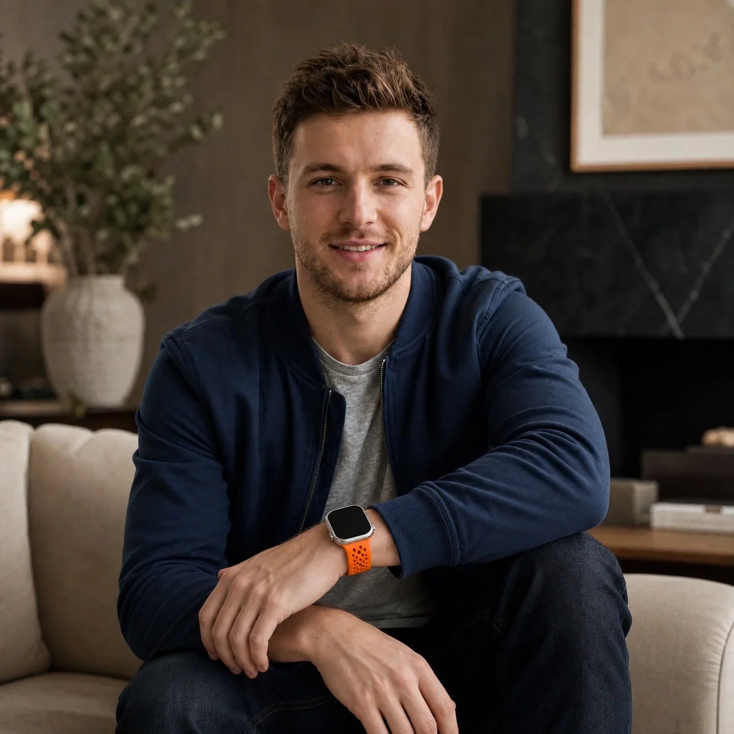 Apple Watch Sprint bandje - siliconen - oranje