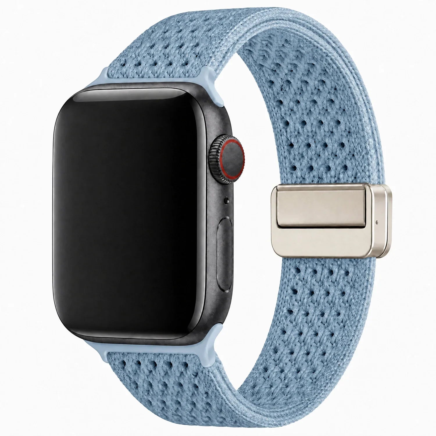 Apple Watch bandje Knit - nylon - lichtblauw