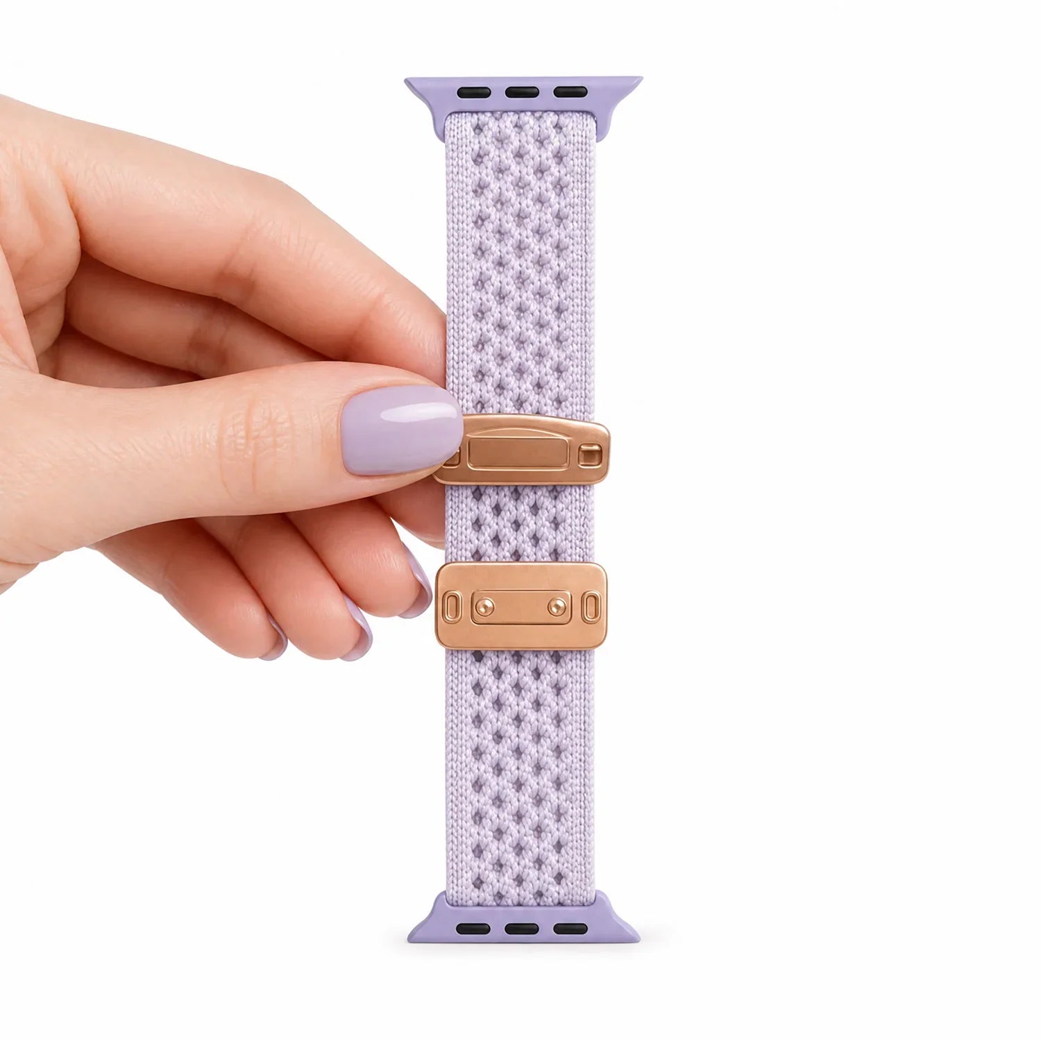 Apple Watch bandje Knit - nylon - lila