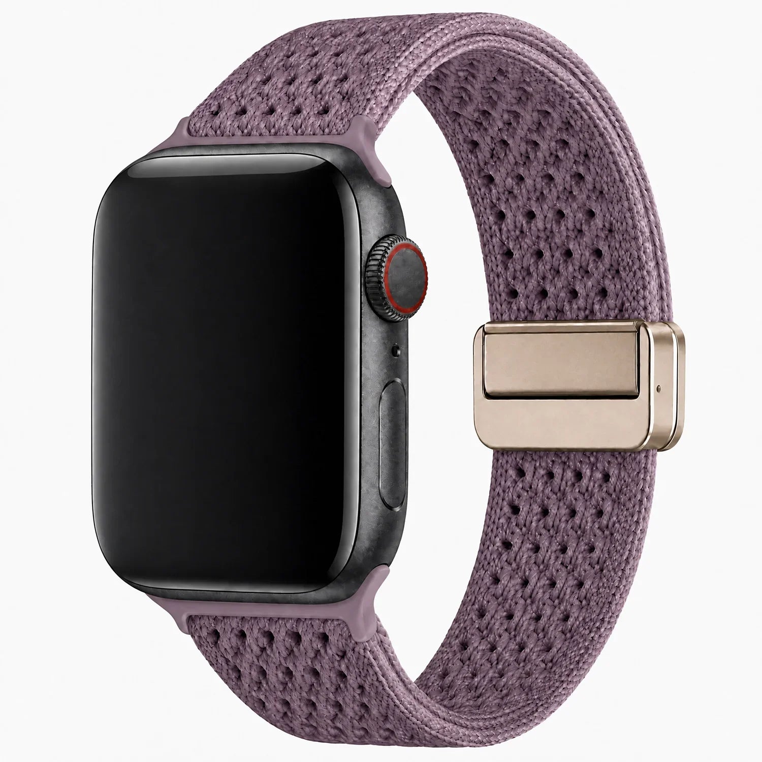 Apple Watch bandje Knit - nylon - smokey paars