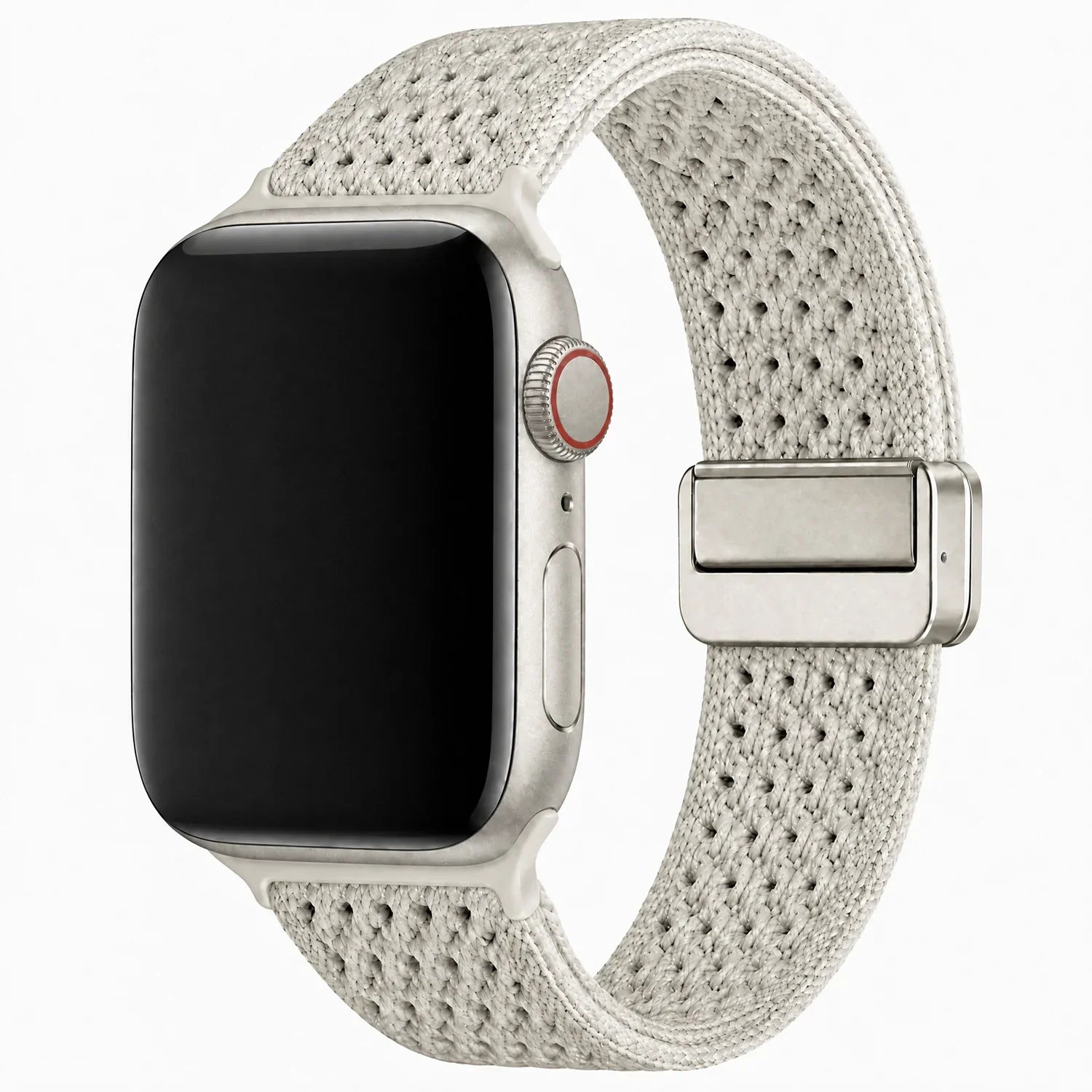 Apple Watch bandje Knit - nylon - sterrenlicht