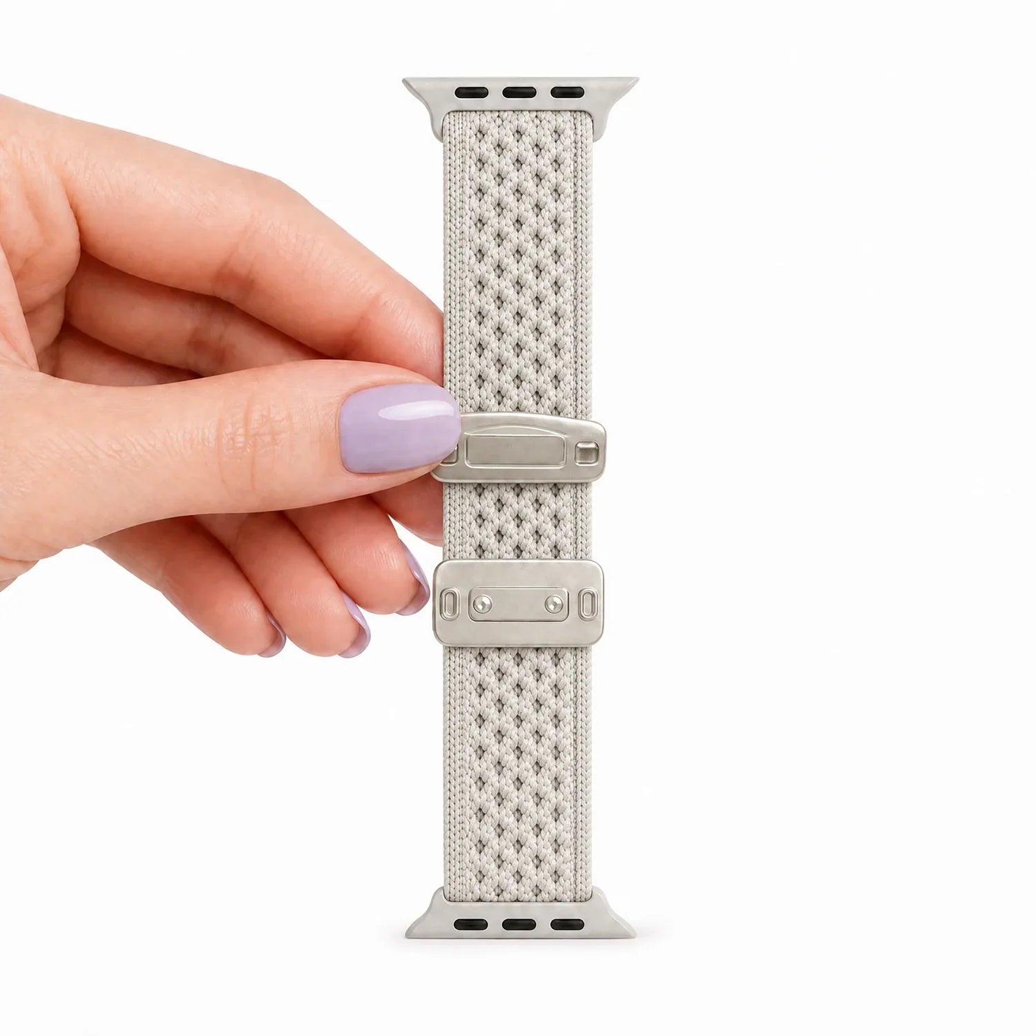 Apple Watch bandje Knit - nylon - sterrenlicht