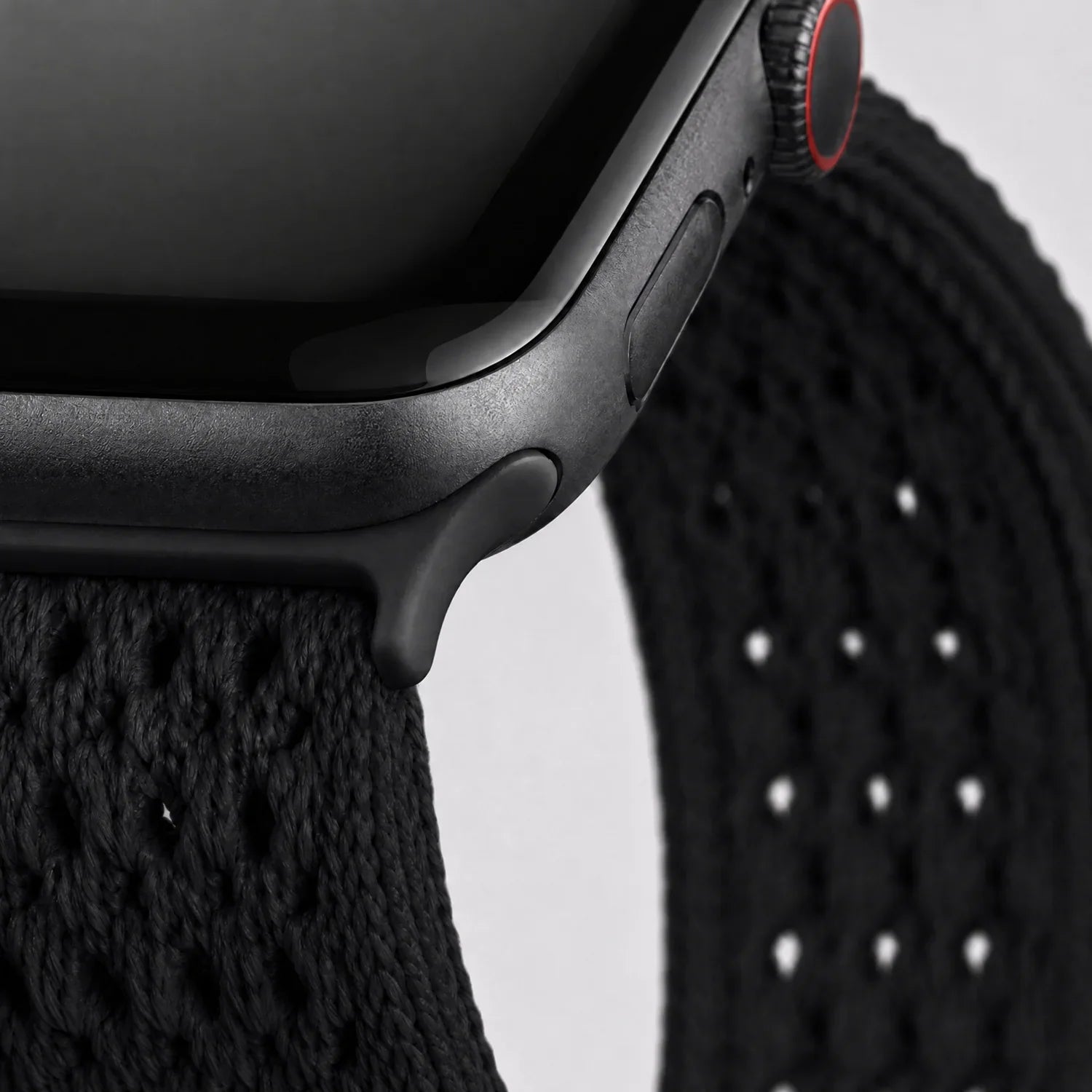 Apple Watch bandje Knit - nylon - zwart