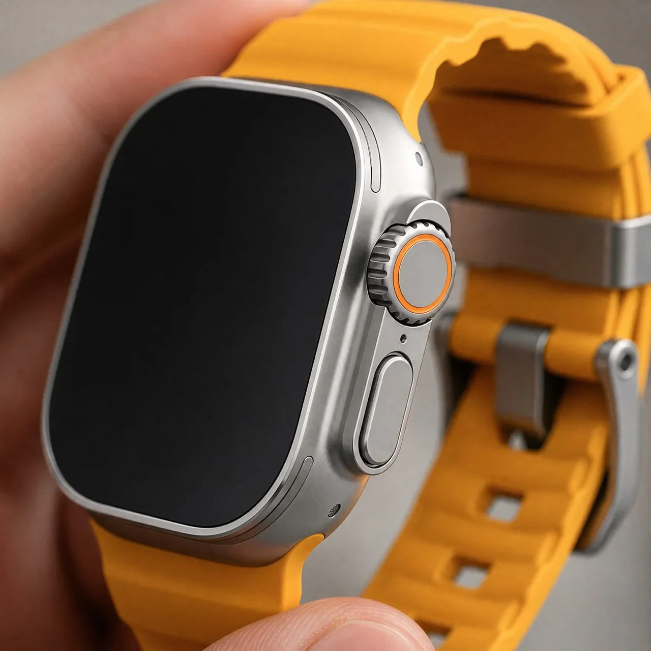Apple Watch Ranger bandje - siliconen - geel