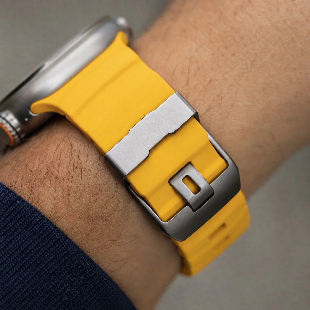 Apple Watch Ranger bandje - siliconen - geel
