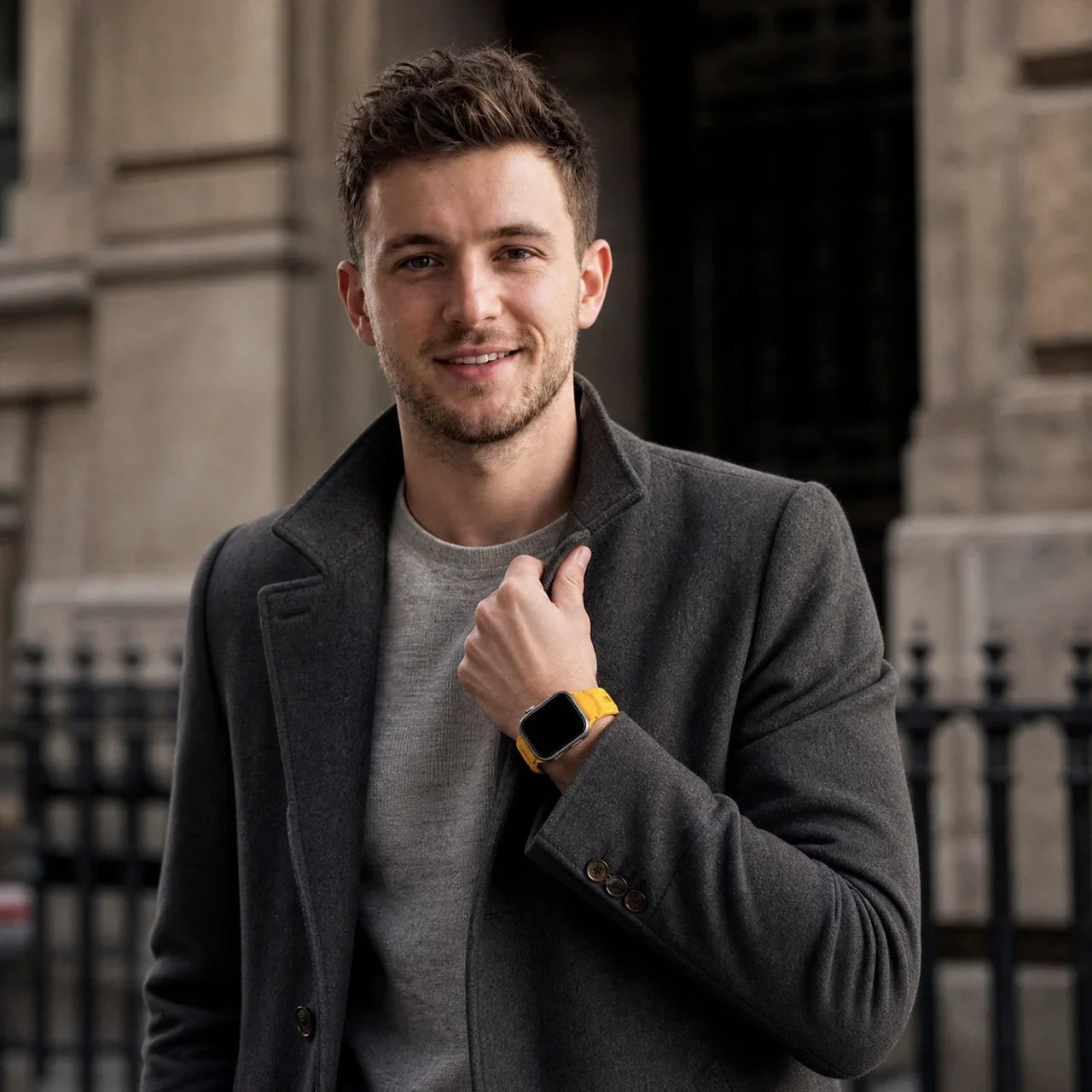Apple Watch Ranger bandje - siliconen - geel
