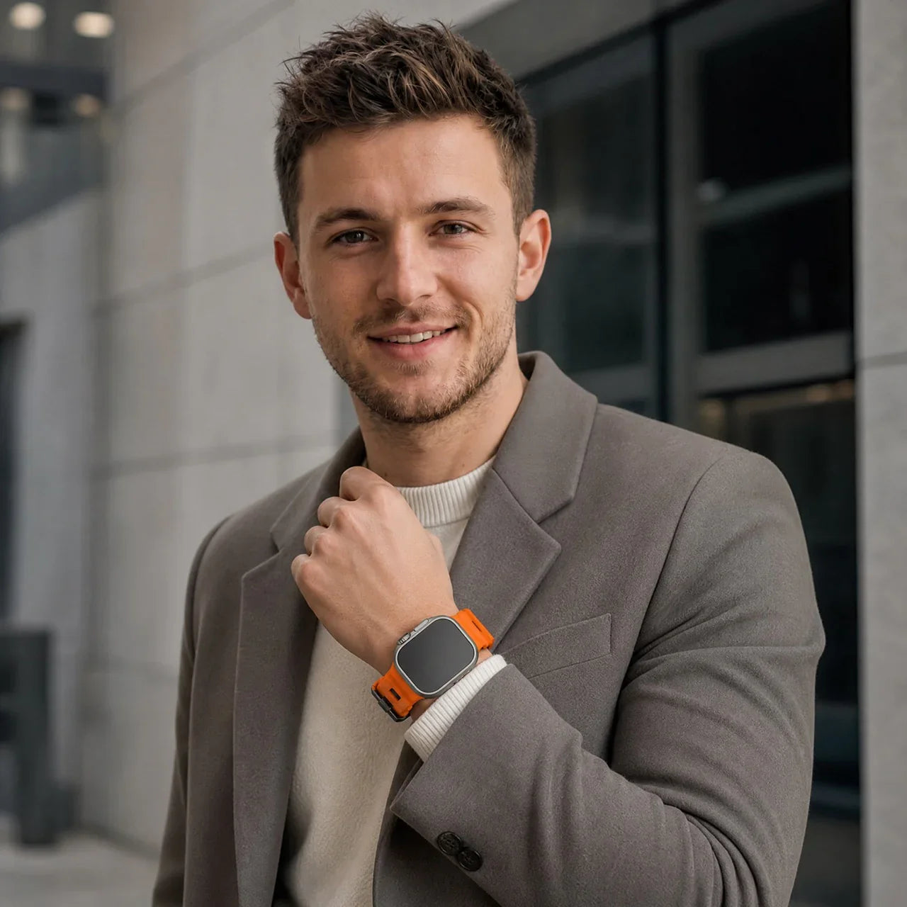 Apple Watch Ranger bandje - siliconen - oranje