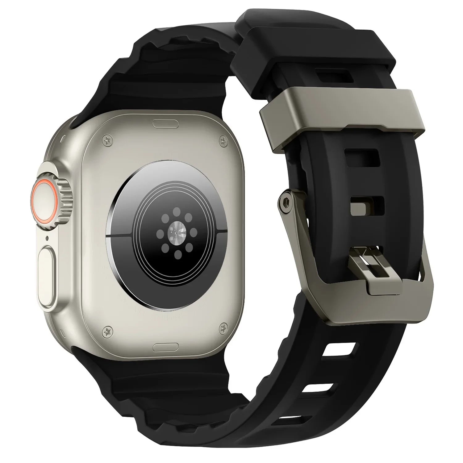 Apple Watch Ranger bandje - siliconen - zwart