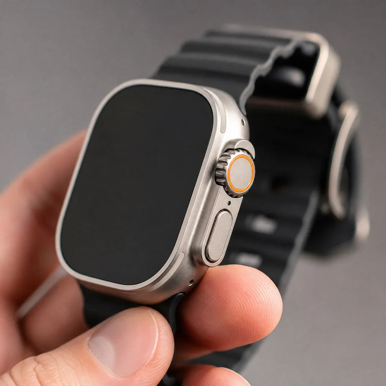 Apple Watch Ranger bandje - siliconen - zwart
