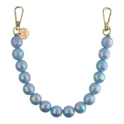 Telefoonkoord disco - blauw - goud