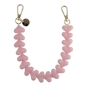 Telefoonkoord Heart - babyroze - goud