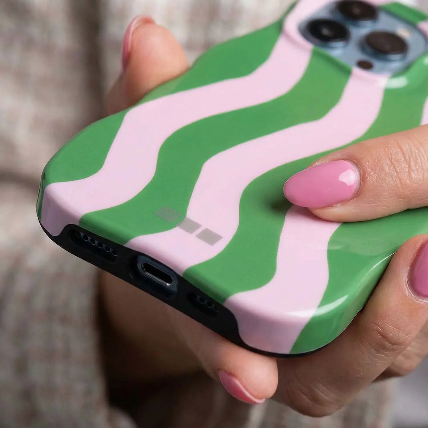 iPhone hoesje Candy - groen lila
